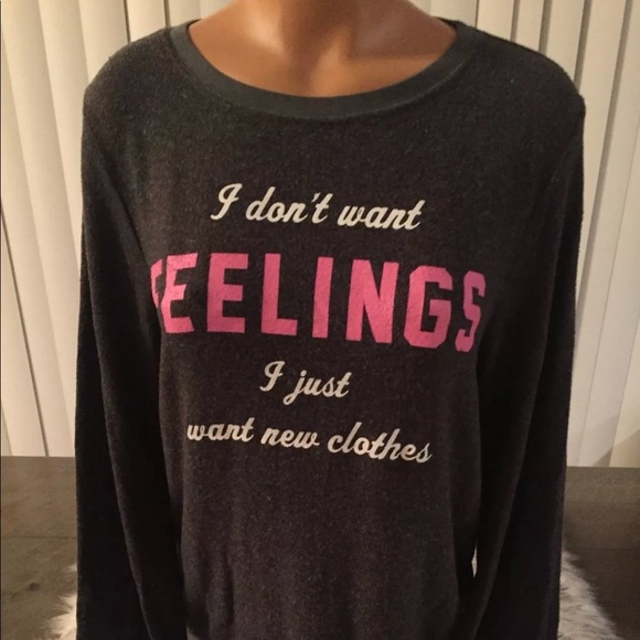 Wildfox Sweaters - Wildfox gray baggy beach jumper sweatshirt NWT S